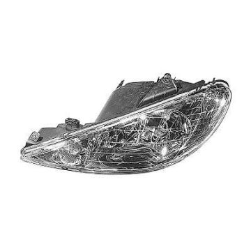 Peugeot 206 2xH7 Helder Glas Koplamp Links